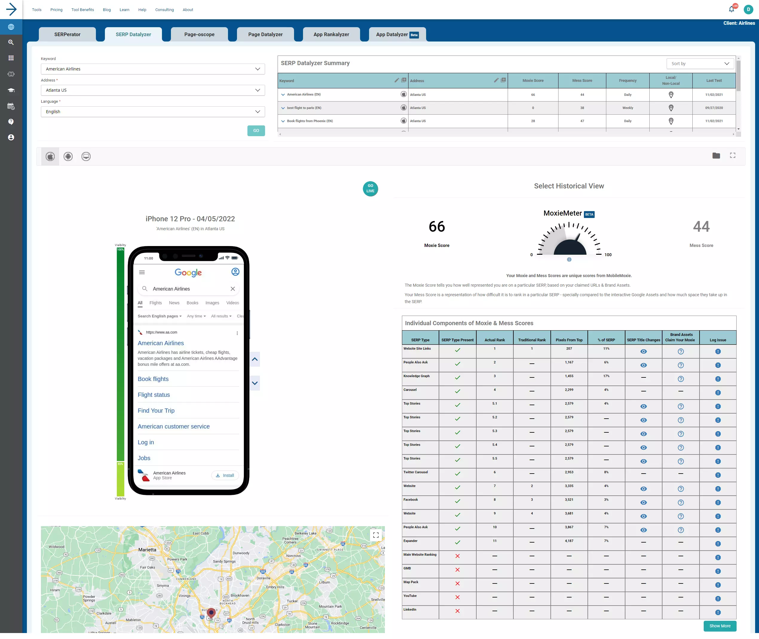 SERP Datalyzer Tool