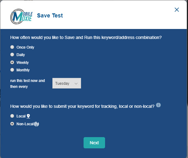 MobileMoxie SERPerator - Re-run test functionality